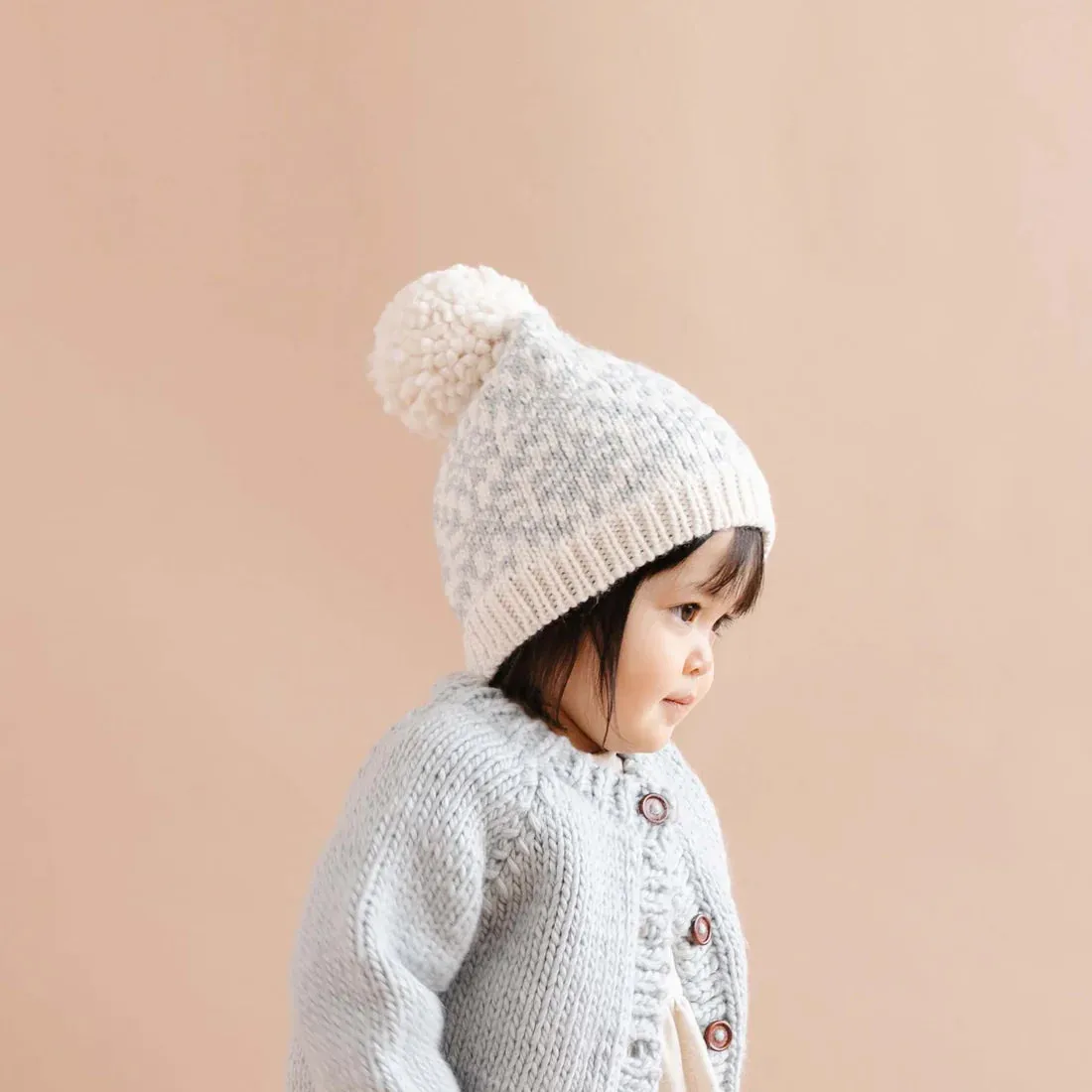 The Blueberry Hill - Snowflake Hat - Bowie Grey
