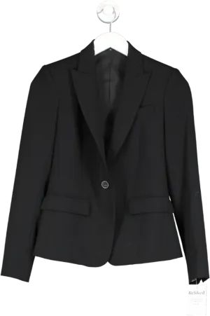 Theory Black Stretch Wool Gabe Jacket UK XXS