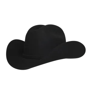 Twinstone Wool Cowboy Hat 4X Cattleman Black B-3 1/2" Sinaloa