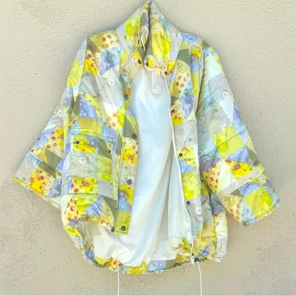 URBAN OUTFITTERS patchwork KIT print puffer jacket puffy Coat OVERSIZED big NEW