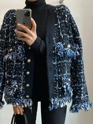 Vintage Tassels Patchwork Jacket