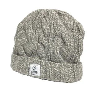 Visvim Cable Knit Wool Beanie Grey