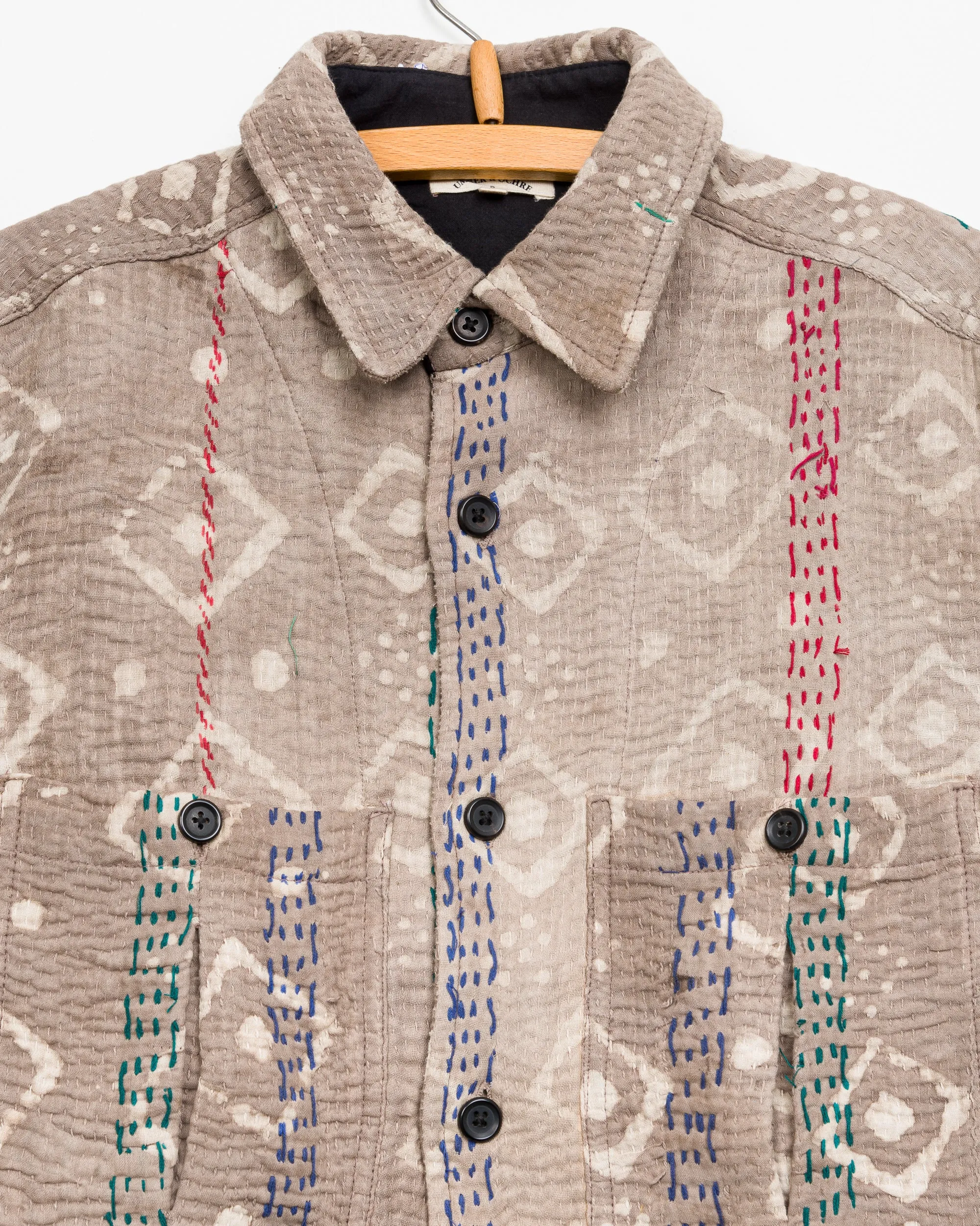 Vivek Overshirt in Quilted Kantha - S