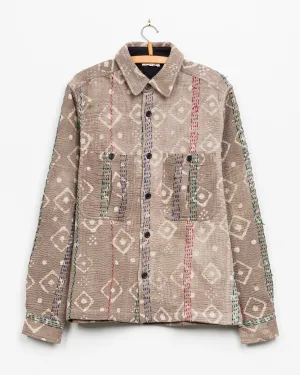 Vivek Overshirt in Quilted Kantha - S