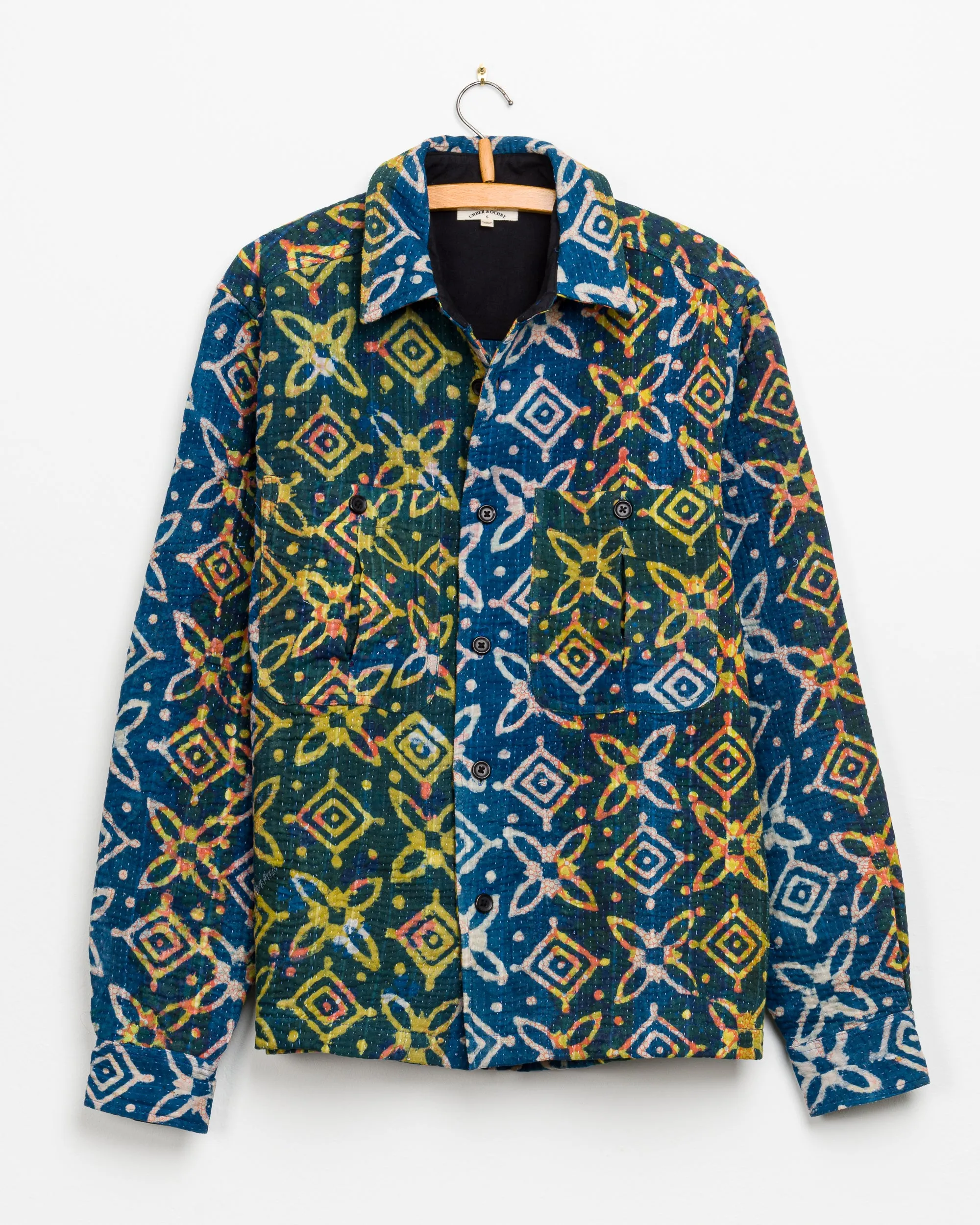 Vivek Overshirt in Quilted Kantha - S