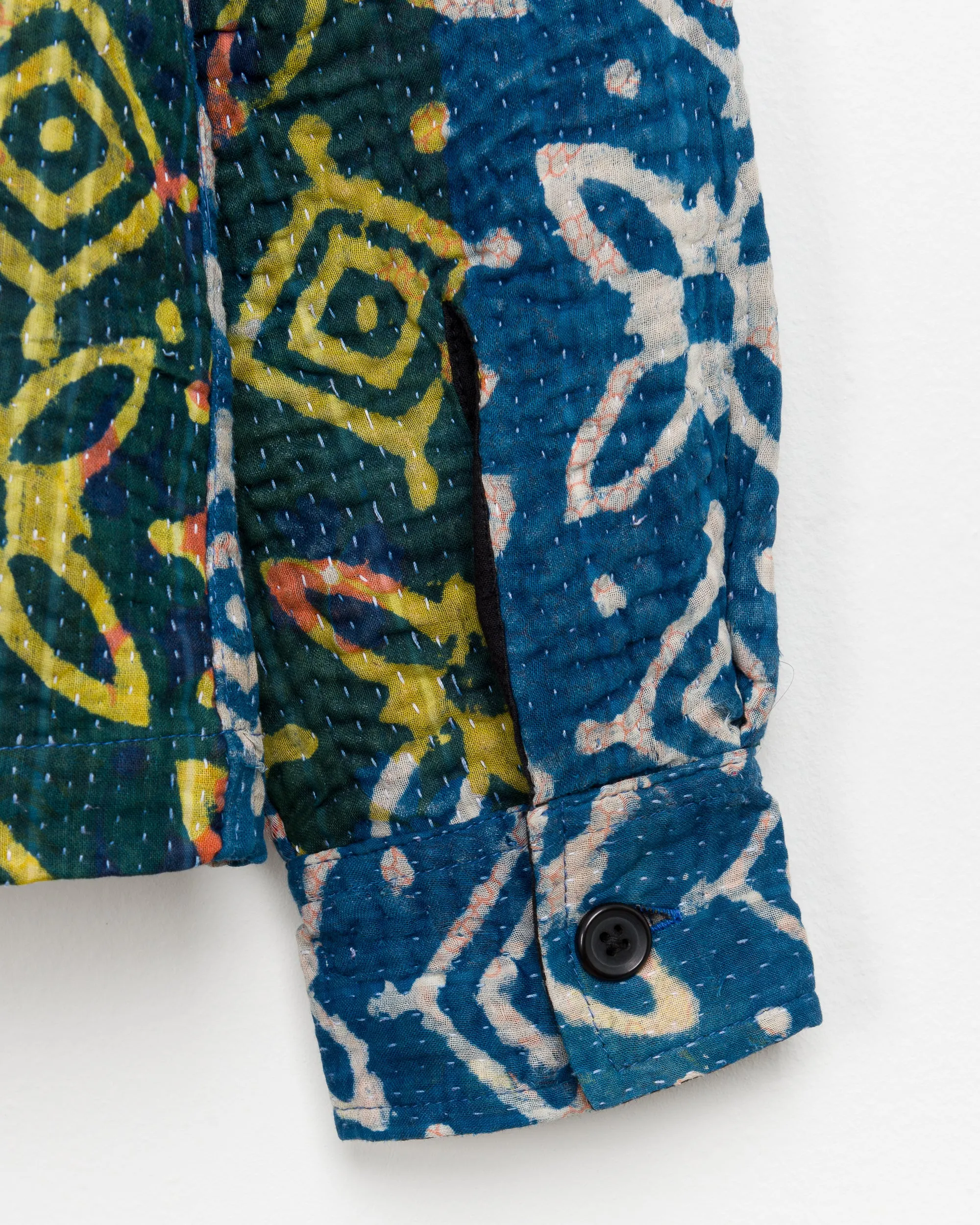 Vivek Overshirt in Quilted Kantha - S