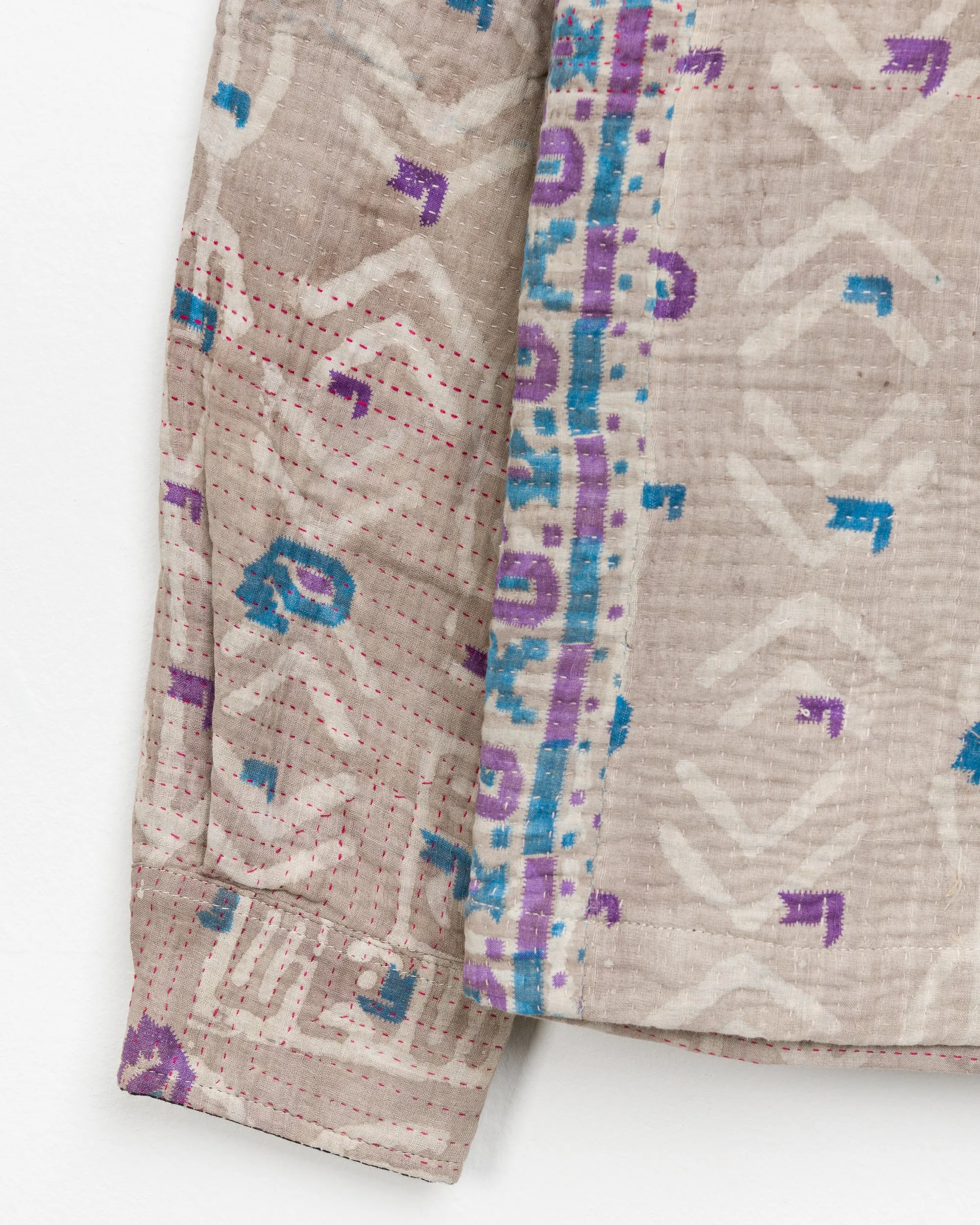 Vivek Overshirt in Quilted Kantha - S
