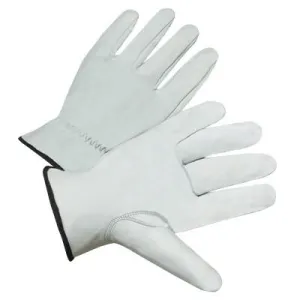 West Chester 991K Series Drivers Gloves, Large, White, 991K/L