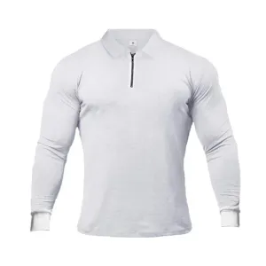 West Louis™ Long Sleeve Men Cotton Casual Golf Shirts