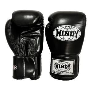 Windy Sport BGVH Muay Thai Boxing Gloves Black