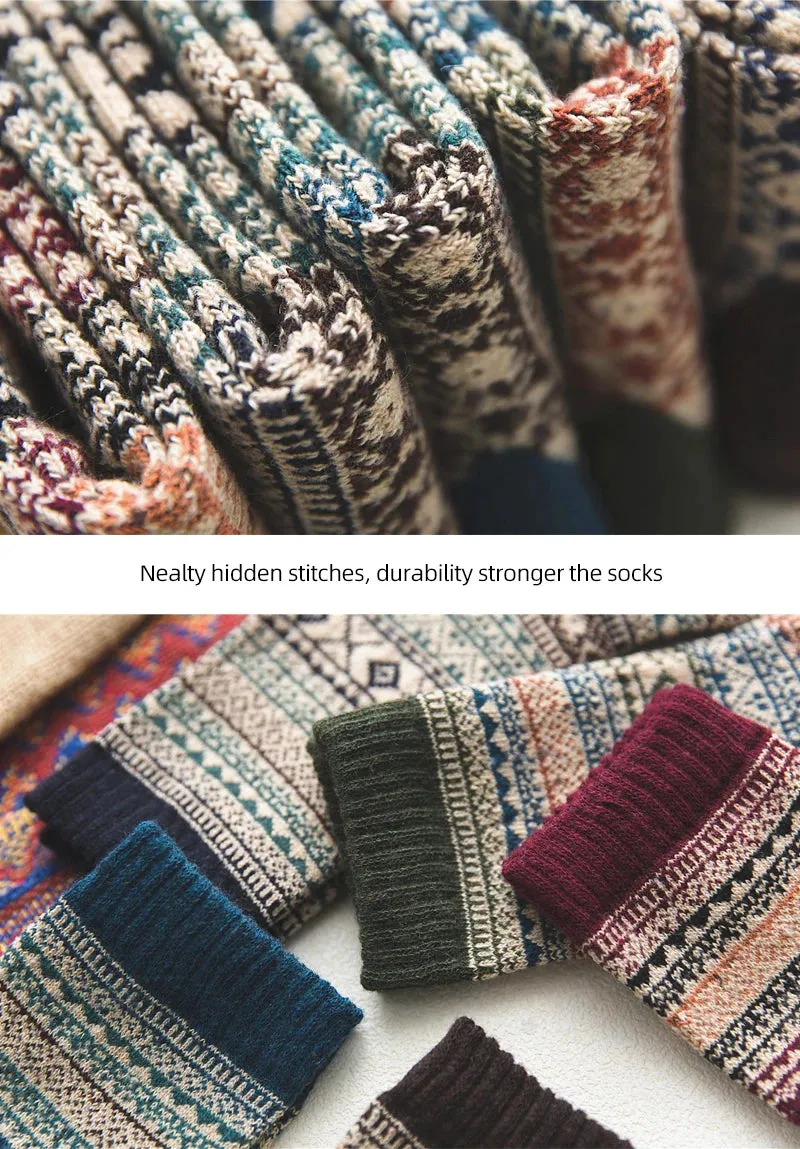 Winter Sheep's Wool Thicken Snow boots Socks (5 Pairs)