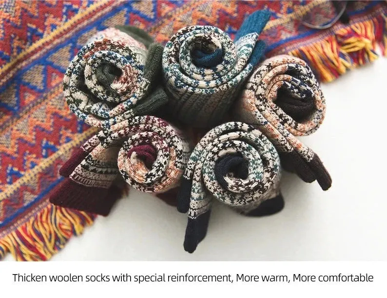 Winter Sheep's Wool Thicken Snow boots Socks (5 Pairs)