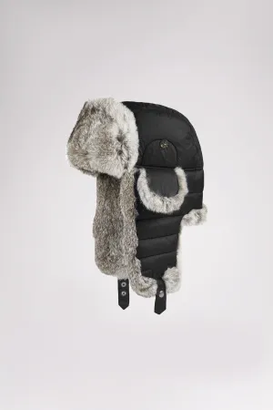Wolf Unisex Trapper Hat w/Fur