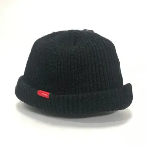 WTaps 10AW Black Watch Knit Beanie Black