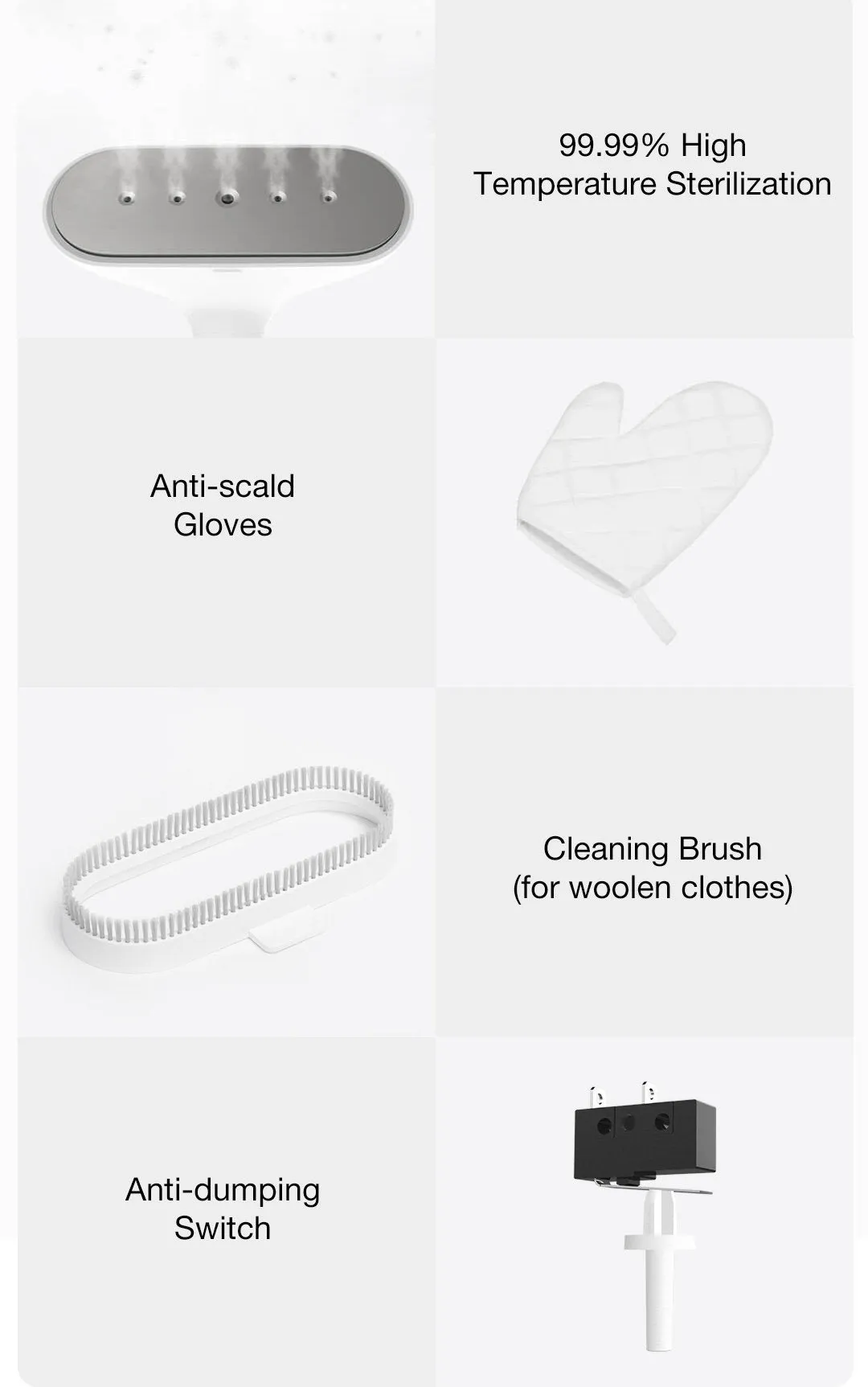 Xiaomi Mijia Garment Steamer with Ironing Board 2200W Fast Heat-up Fabric Wrinkle Removal 2L