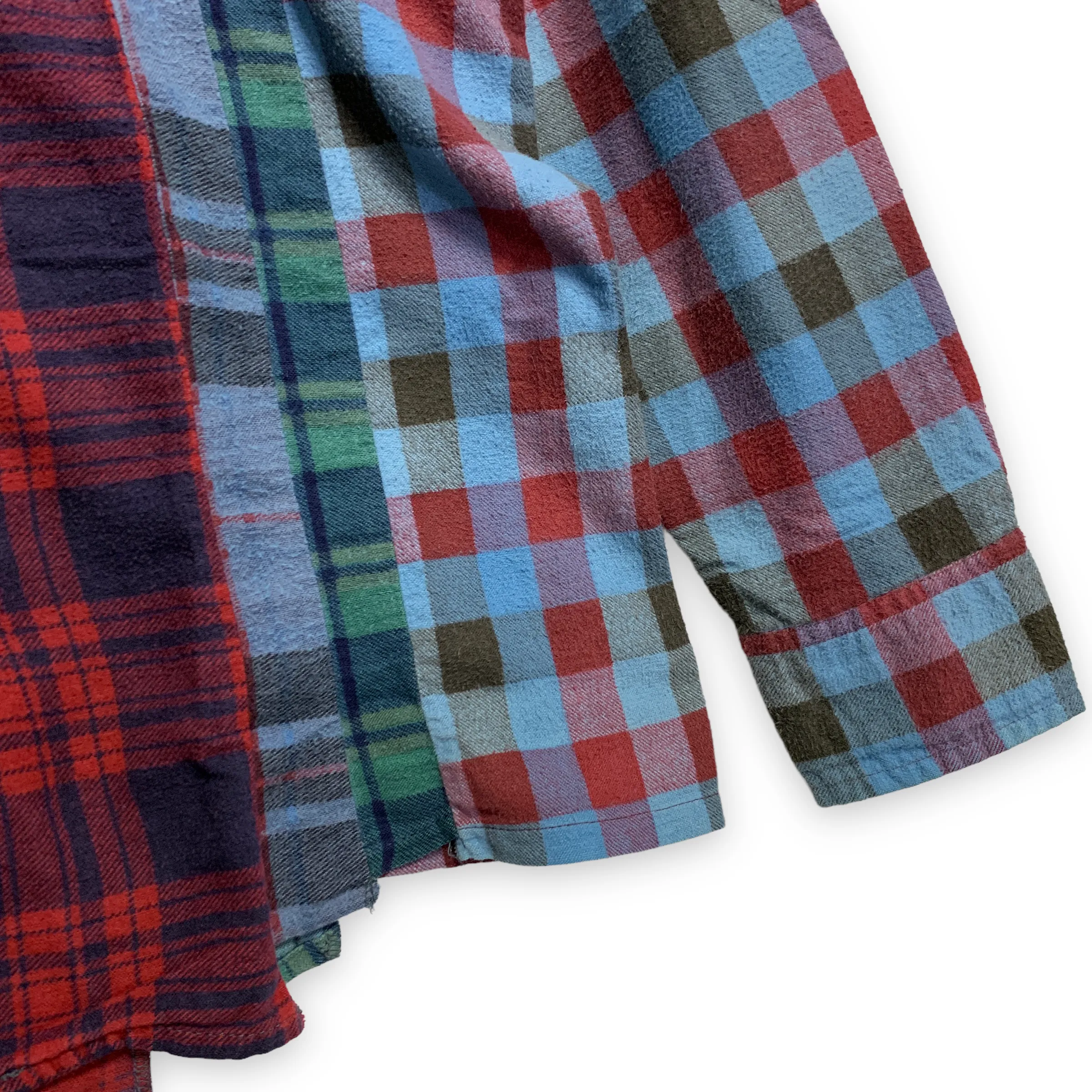 [XS] Needles Rebuild 7 Cut Oversized Flannel Shirt