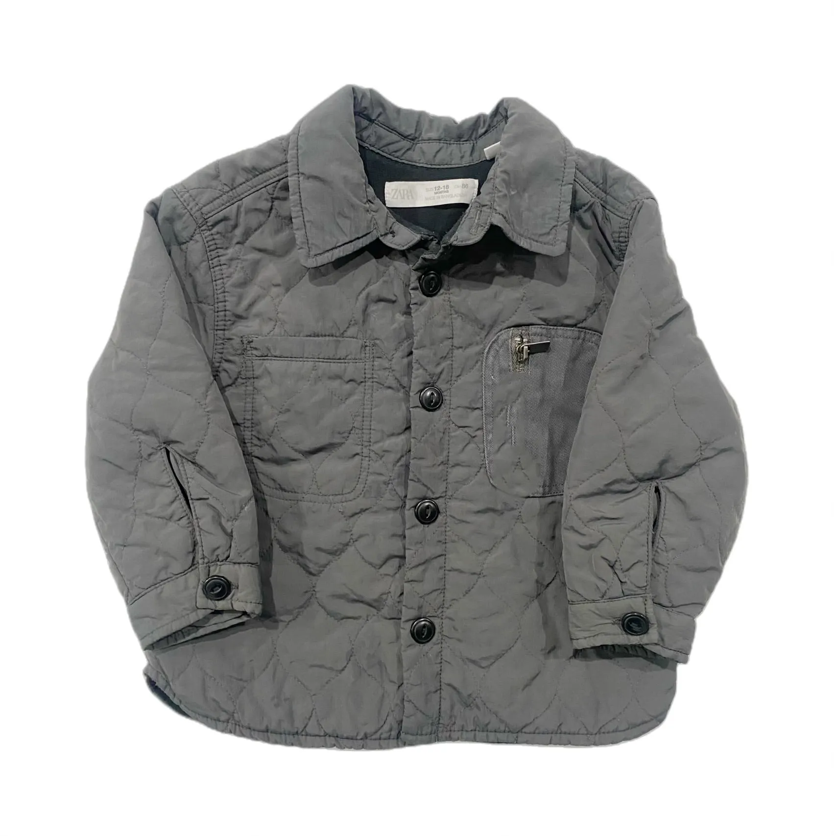 Zara quilted jacket size 12-18m